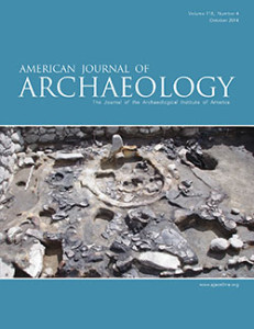American Journal of Archaeology Vol. 118, No. 4 (October 2014)